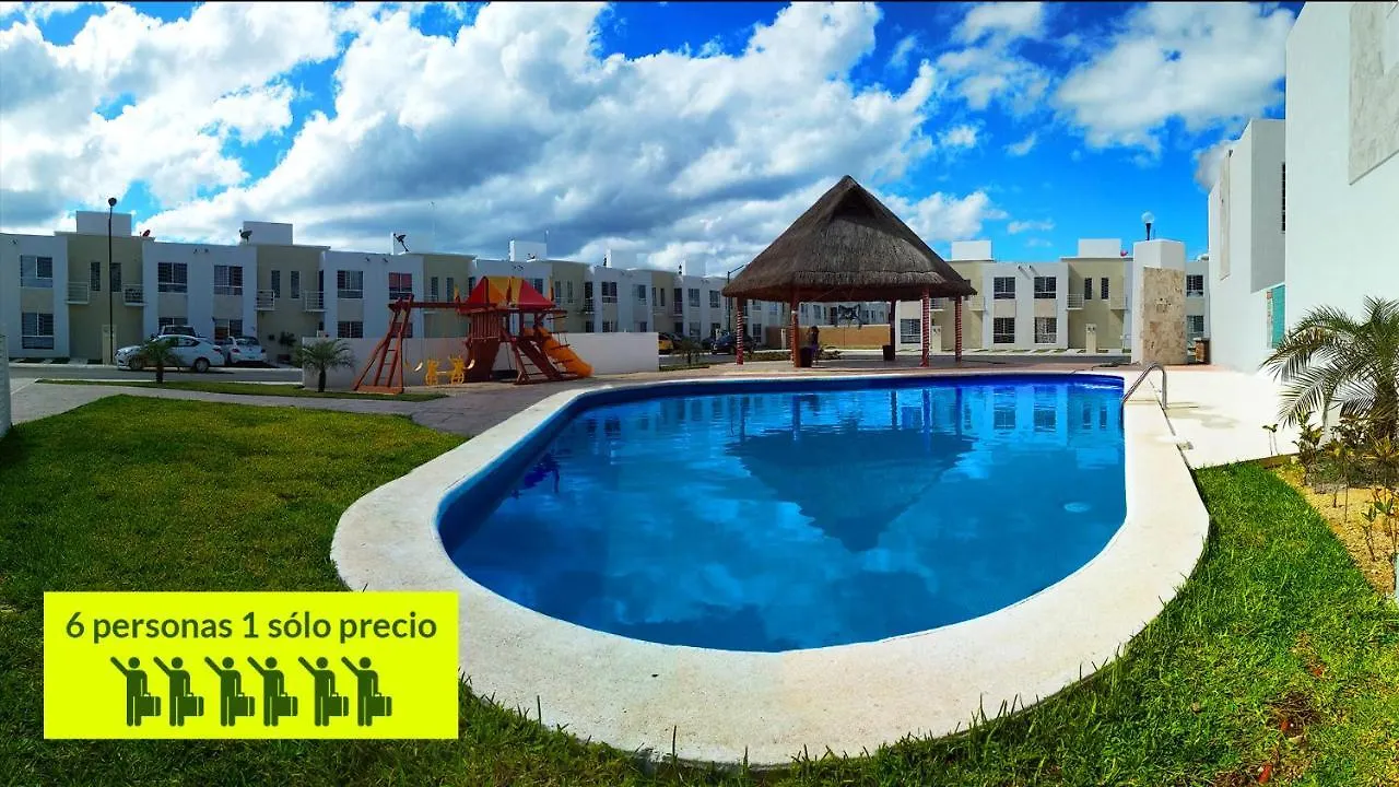 プレヤデルカーメン Palma Baru Con Albercaヴィラ
